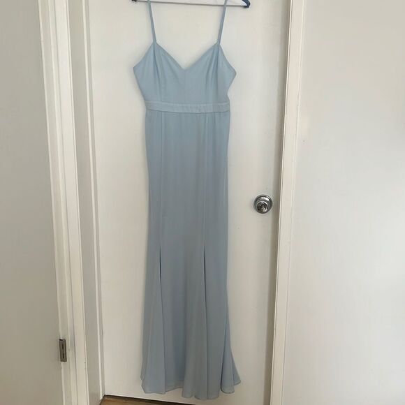Fame and Partners Light Blue Maxi Dresses - Picture 2 of 6